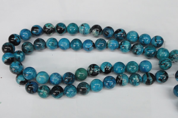 CCO166 15.5 inches 15mm round dyed natural chrysotine beads