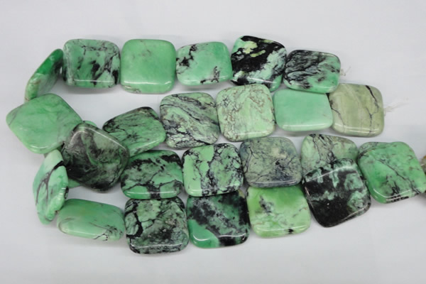CCO41 15.5 inches 30*30mm square natural chrysotine beads