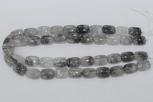 CCQ176 15.5 inches 13*18mm rectangle cloudy quartz beads wholesale