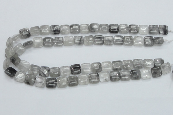 CCQ194 15.5 inches 12*12mm square cloudy quartz beads wholesale