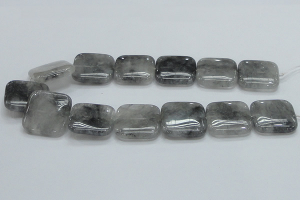 CCQ196 15.5 inches 30*30mm square cloudy quartz beads wholesale