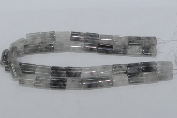 CCQ217 15.5 inches 13*18mm flat column cloudy quartz beads wholesale