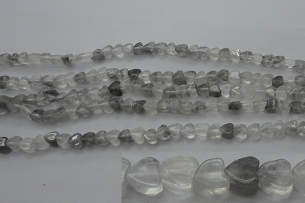 CCQ241 15.5 inches 4*4mm heart cloudy quartz beads wholesale