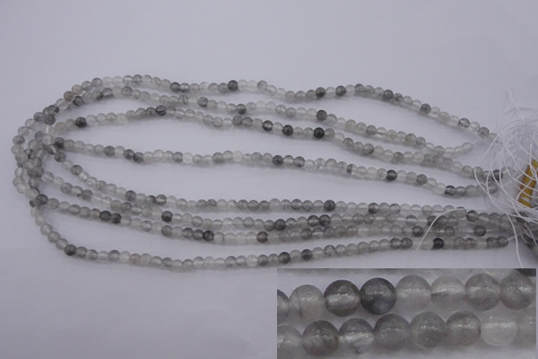 CCQ281 15.5 inches 4mm round cloudy quartz beads wholesale