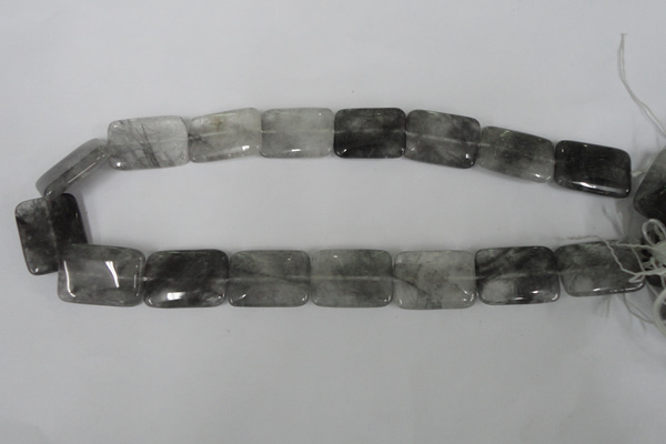 CCQ432 15.5 inches 18*25mm rectangle cloudy quartz beads wholesale