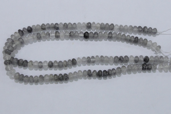 CCQ67 15.5 inches 5*8mm rondelle cloudy quartz beads wholesale