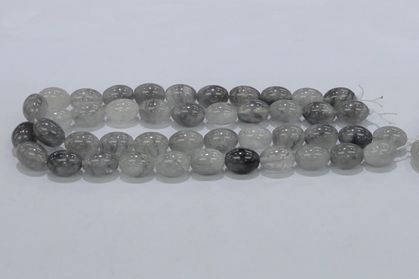 CCQ82 15.5 inches 13*18mm rice cloudy quartz beads wholesale