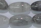 CCQ84 15.5 inches 15*30mm rice cloudy quartz beads wholesale
