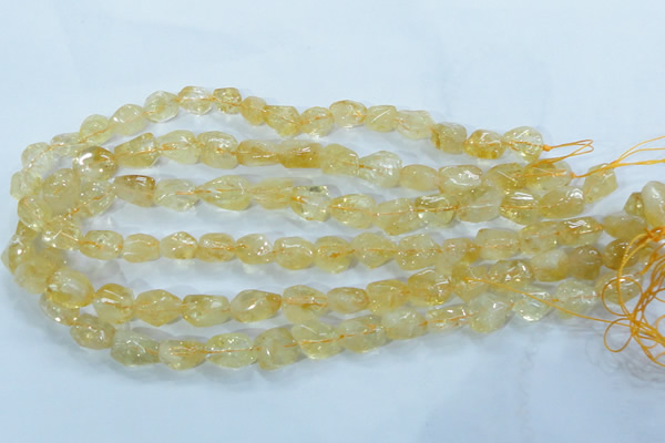 CCR101 15.5 inches 8-14mm natural citrine gemstone nugget beads