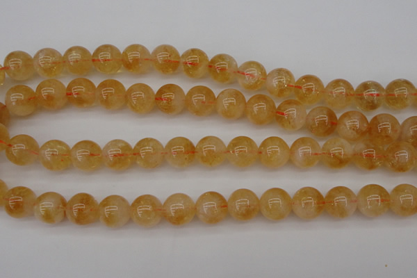 CCR168 15.5 inches 12mm round natural citrine beads wholesale
