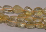CCR217 15.5 inches 9*12mm nuggets natural citrine gemstone beads