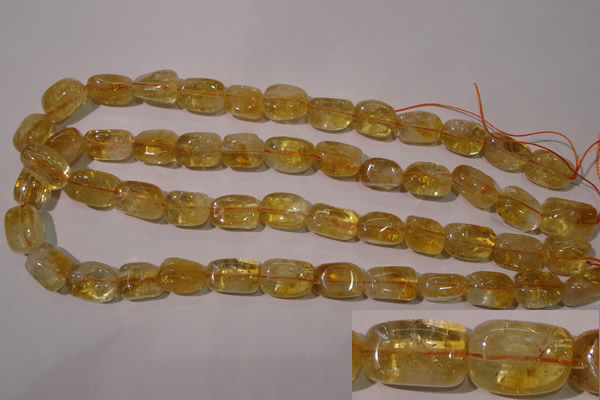CCR219 15.5 inches 11*17mm nuggets natural citrine gemstone beads