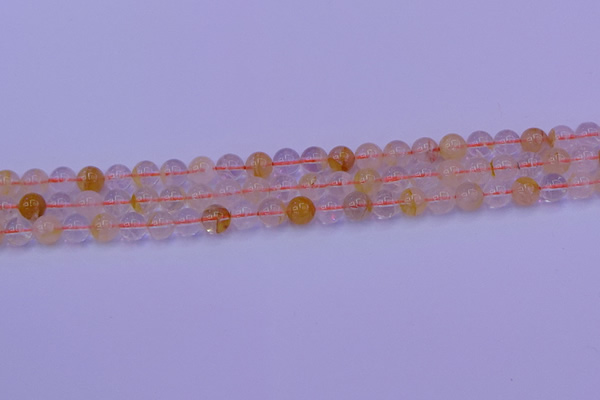 CCR361 15.5 inches 6mm round citrine beads wholesale