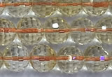 CCR391 15 inches 7mm faceted round citrine beads wholesale