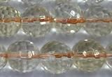 CCR392 15 inches 8mm faceted round citrine beads wholesale