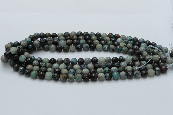 CCS01 15.5 inches 8mm round natural chrysocolla gemstone beads