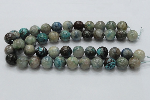 CCS04 15.5 inches 18mm round natural chrysocolla gemstone beads