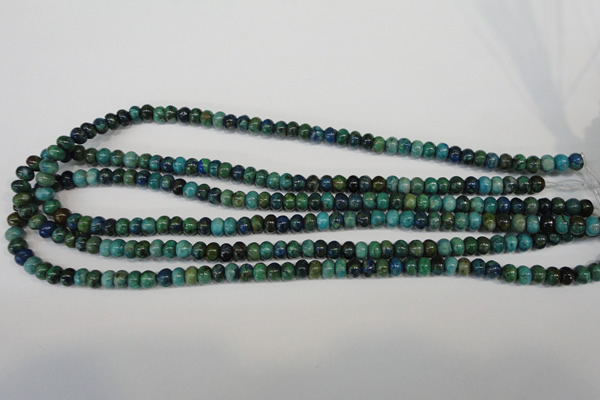 CCS150 15.5 inches 4*6mm rondelle dyed chrysocolla gemstone beads