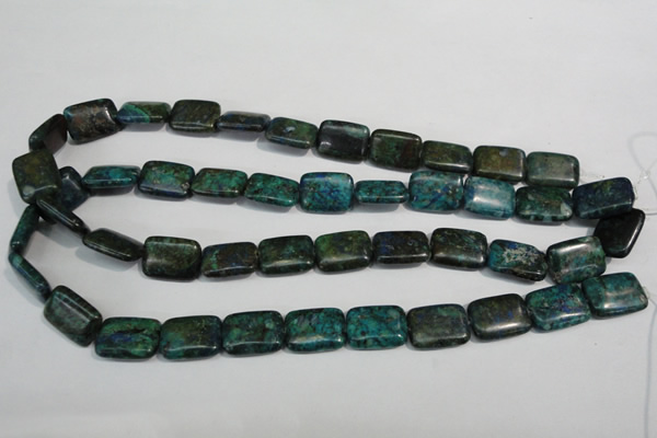 CCS176 15.5 inches 13*18mm rectangle dyed chrysocolla gemstone beads