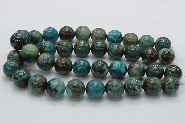 CCS18 15.5 inches 20mm round natural chrysocolla gemstone beads