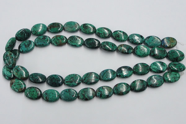 CCS235 15.5 inches 13*18mm oval natural Chinese chrysocolla beads
