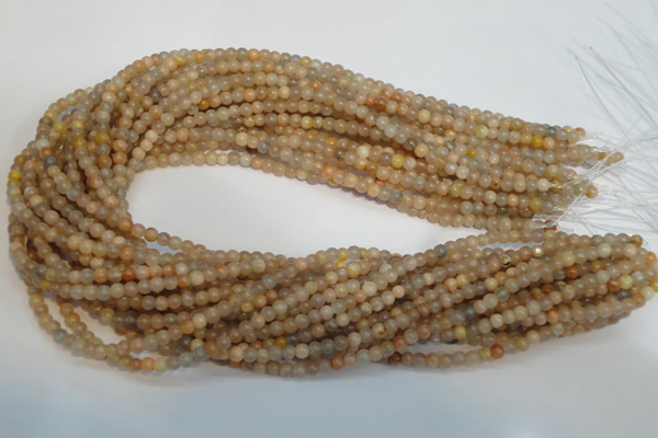 CCS301 15.5 inches 4mm round natural sunstone beads wholesale