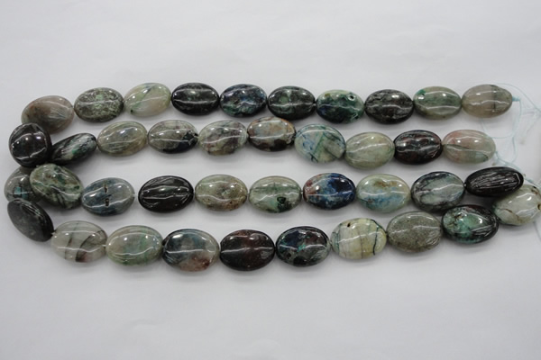 CCS35 15.5 inches 15*20mm oval natural chrysocolla gemstone beads