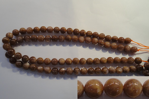 CCS353 15.5 inches 10mm round AB grade natural golden sunstone beads