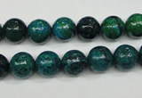 CCS403 15.5 inches 10mm round dyed chrysocolla gemstone beads