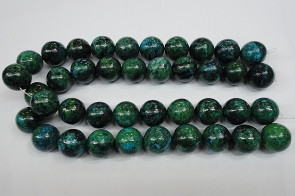 CCS408 15.5 inches 20mm round dyed chrysocolla gemstone beads