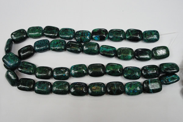 CCS475 15.5 inches 15*20mm rectangle dyed chrysocolla gemstone beads