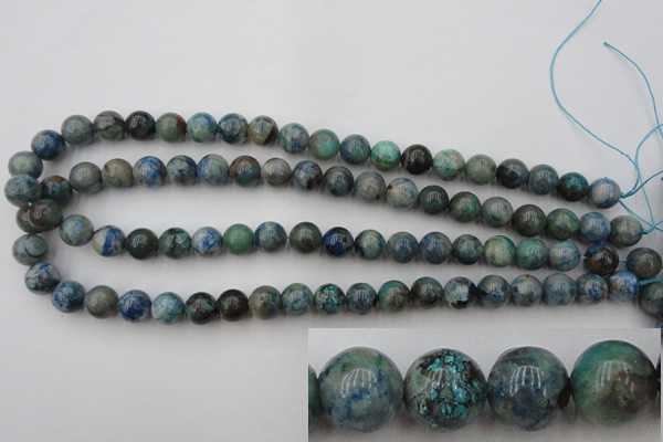 CCS503 15.5 inches 10mm round natural chrysocolla gemstone beads