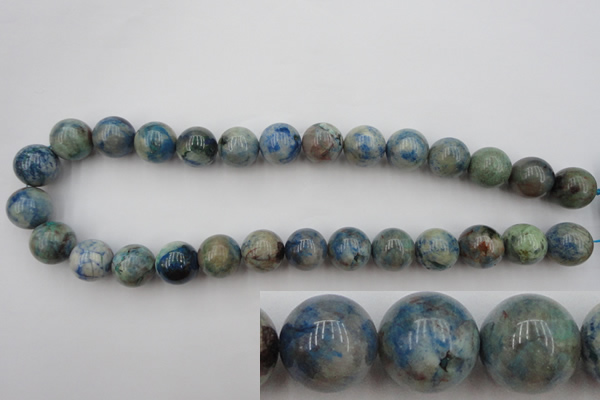CCS506 15.5 inches 16mm round natural chrysocolla gemstone beads