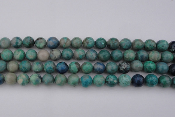 CCS514 15.5 inches 12mm round natural chrysocolla gemstone beads