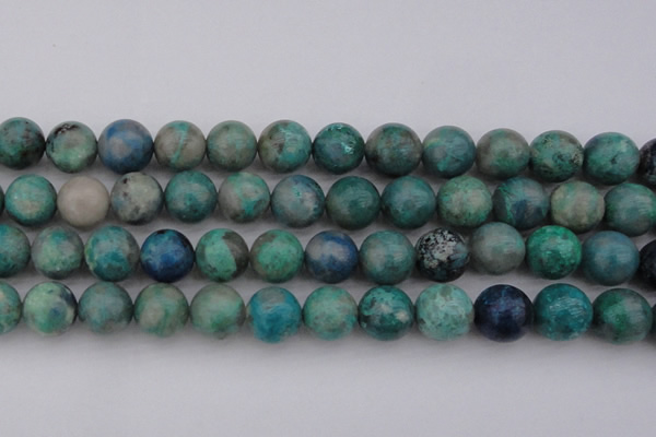 CCS515 15.5 inches 14mm round natural chrysocolla gemstone beads