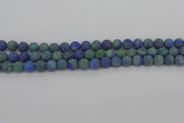 CCS542 15.5 inches 8mm round matte dyed chrysocolla beads