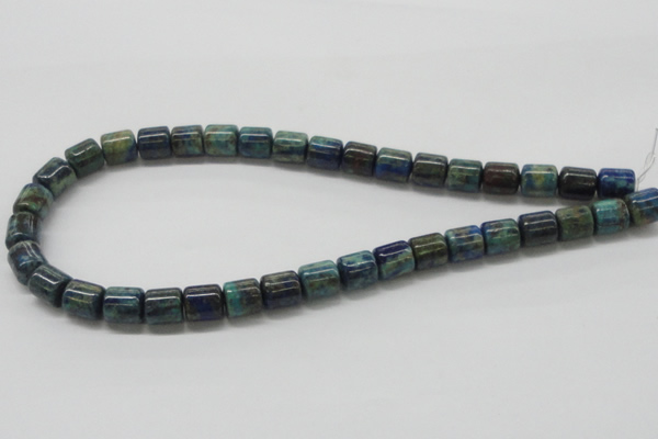 CCS55 16 inches 10*12mm cylinder dyed chrysocolla gemstone beads