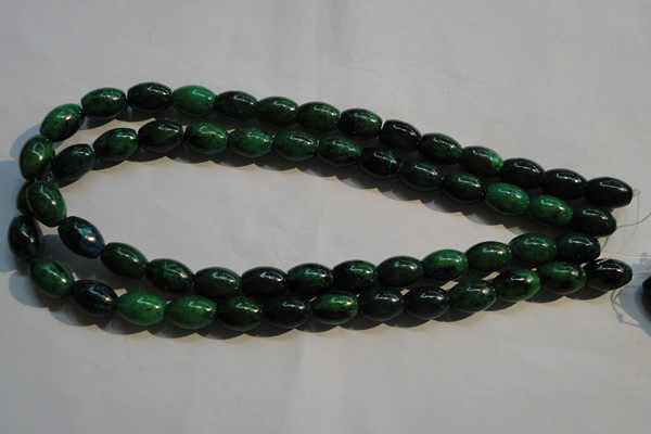 CCS631 15.5 inches 10*14mm rice dyed chrysocolla gemstone beads