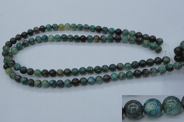 CCS752 15 inches 8mm round chrysocolla gemstone beads wholesale
