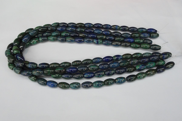 CCS79 15.5 inches 8*12mm rice dyed chrysocolla gemstone beads