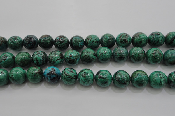 CCS805 15.5 inches 14mm round natural Chinese chrysocolla beads