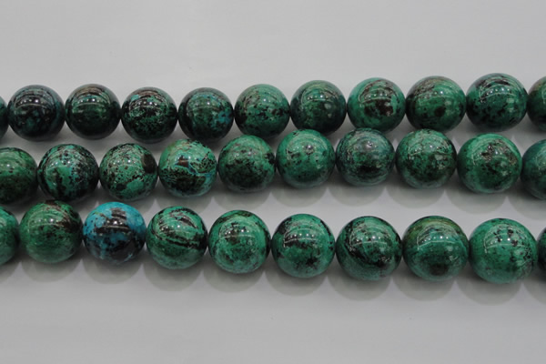 CCS806 15.5 inches 16mm round natural Chinese chrysocolla beads