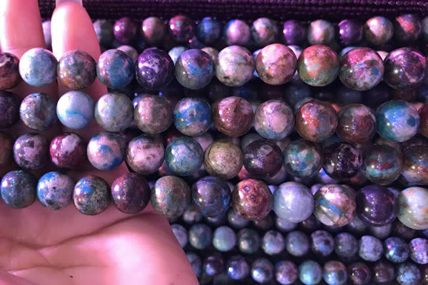 CCS861 15.5 inches 12mm round natural chrysocolla beads wholesale