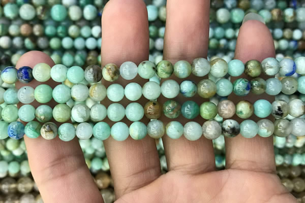 CCS865 15.5 inches 6mm round chrysocolla gemstone beads