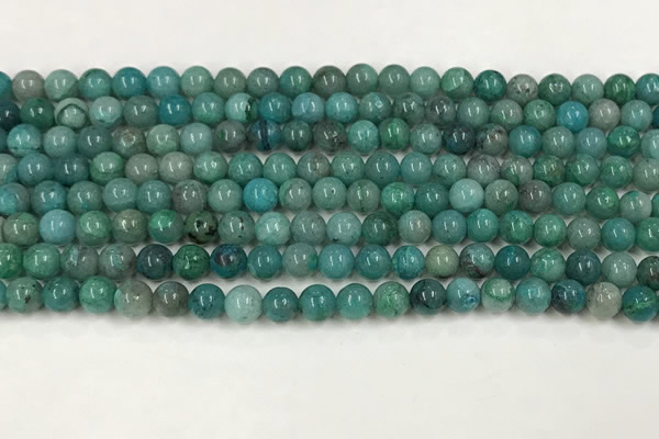 CCS873 15.5 inches 5mm round natural chrysocolla gemstone beads