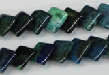 CCS88 15.5 inches 12*12mm diamond dyed chrysocolla gemstone beads