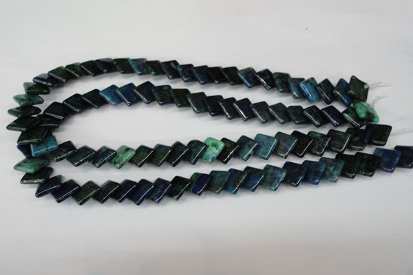CCS88 15.5 inches 12*12mm diamond dyed chrysocolla gemstone beads