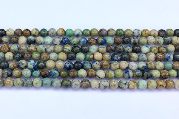 CCS925 15 inches 6mm round chrysocolla beads