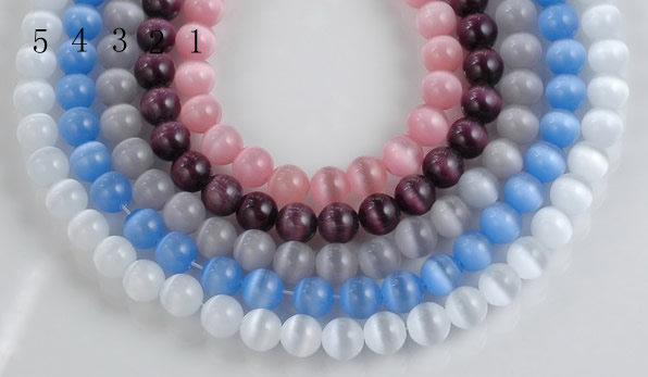 CCT02 Different color 10mm round cats eye beads Wholesale