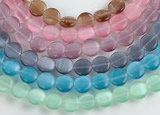 CCT04 10mm different color coin shape cats eye beads Wholesale